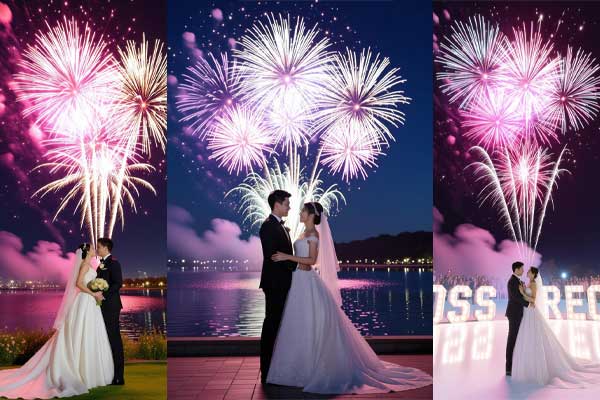 婚礼烟花案例1